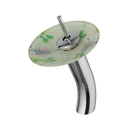 DecorBites™ Glass Rocker Handle Basin Faucet, Waterfall Mixer Taps, Chrome Finish
