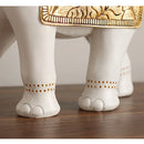 DecorBites™ Elephant Sculpture Figurine for Shelf, Desk, Home Decor - Resin Statue Housewarming Gift