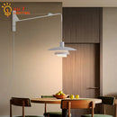 DecorBites™ Cream Wind Rotating Wall Lamp Swing Arm for Interior Lighting