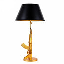 DecorBites™ Gun Floor Lamp Electroplated Metal Table Desk Light