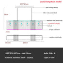 DecorBites™ Crystal LED Chandelier: Modern Luxury Dining Room Kitchen Lighting Fixtures