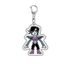 Game Undertale Pixel Keychain Cosplay Sans Flowey Papyrus Asriel Pendant Car Key Chain Bag Accessories Children Birthday Gifts