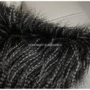 DecorBites™ Luxe Black Fluffy Throw Pillow Cover - Modern Simplicity & Art Deco Design
