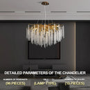 DecorBites™ Crystal Ceiling Chandelier for Bedroom and Living Room