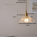 DecorBites™ Brass Glass LED Pendant Lights: Modern Nordic Hanging Lamp for Home Decor