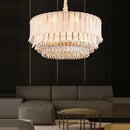 DecorBites™ Crystal Feather Ceiling Pendant Lights for Luxury Home Decor & Living Room
