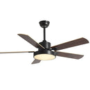 DecorBites™ 56" Wooden LED Ceiling Fan with Pure Copper Motor & 5-Blade Light