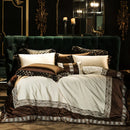 DecorBites™ 200S Embroidery Egyptian Cotton Bedding Set - Queen King Linens