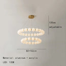 DecorBites™ LED Acrylic Chandelier for Living Room Bedroom Hall Pendant Lamps
