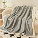 DecorBites™ Coral Fleece Blanket: Super Soft Single Size Sofa Cover for Office, Cozy Nap Blanket