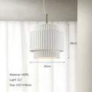 DecorBites™ Cream Wind LED Chandelier: Nordic Minimalist Wabi Sabi Style for Dining Room, Bedroom & Bar