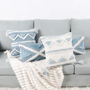 DecorBites™ Geometric Tassel Tufted Pillow Covers for Home Decoration