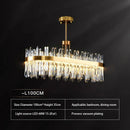 DecorBites™ Gold Round Crystal Pendant Light Chandelier for Bedroom and Living Room