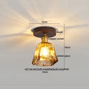 DecorBites™ Copper Wood LED Ceiling Lamp Modern Indoor Lighting Fixtures