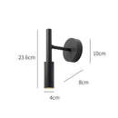 DecorBites™ Adjustable Indoor LED Wall Lamp Spotlight Fixture, Aluminum, Rotatable 350°