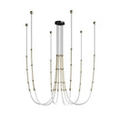 DecorBites™ Linear Creative Chandelier: Nordic LTalian Designer, Modern Lighting for Living Room, Lobby, Bedroom, Restaurant