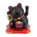 2~20PCS Wealth Waving Cat Chinese Lucky Cat Beckoning Solar Powered Small Size Crafts Home Desktop Ornaments Car Decoration