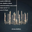 Decorbites crystal branch chandelier gold dining room led light