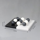 DecorBites™ Geometric Chess Marble Ornament Set for Stylish Home Decor