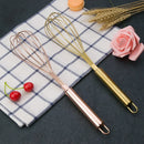 DecorBites™ Gold Steel Egg Beater Whisk Mixer Baking Set Home Kitchen Accessories