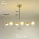 DecorBites™ Gold Glass Ball LED Pendant Light for Kitchen Dining Room Lighting