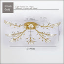 DecorBites™ Crystal Ceiling Chandelier LED Fixture Lights for Living Room Bedroom by Samsarah Lighting