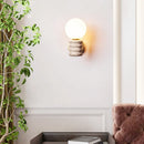 DecorBites™ Japanese Style LED Wall Lamp with Pull Chain and White Glass