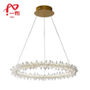 DecorBites™ K9 Crystal Round Chandelier: Modern LED Pendant Lamp for Home, Living Room, Bedroom, Lobby