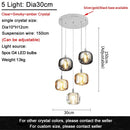 DecorBites™ Crystal LED Chandelier for Living Room Staircase Kitchen Island Light
