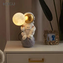 DecorBites™ Astronaut Moon Planet Table Lamp Night Light Bedroom Decor Spaceman Theme