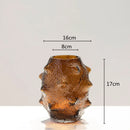 DecorBites™ Green Sea Cucumber Glass Vase Terrarium for Home Decoration