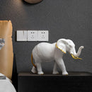 DecorBites™ Elephant Resin Sculpture Ornaments for Modern Living Room Decor