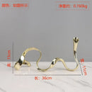 DecorBites™ Geometric Gold Candlestick Holder Centerpiece