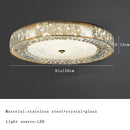DecorBites™ Crystal Glass Ceiling Light for Bedroom & Living Room, Low Ceiling Chandelier