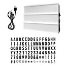 A6 A5 A4 A3 Size LED Combination Night Light Box Lamps DIY Black Letters Cards USB Battery Powered Message Board Cinema Lightbox