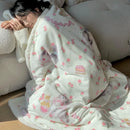 DecorBites™ Korean Cartoon Plush Blanket, Soft Nap Sofa Cover for Home Dormitory