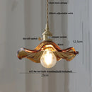 DecorBites™ Green Flower Glass Pendant Light - Modern Kitchen Bar Restaurant Hanging Lamp