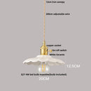 DecorBites™ Ceramic Wood Pendant Lamp LED Hanging Light Fixture for Modern Home Decor