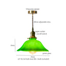 DecorBites™ Green Glass LED Pendant Lamp for Living & Dining Room Decor