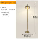 DecorBites™ Glass LED Floor Lamp Modern Luxury Home Decor Living Room Lighting
