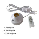 DecorBites™ E27 LED Lamp Base with Timer, Wireless Screw Socket for Home Bedroom