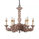 DecorBites™ Country French Solid Wood Chandelier for Bedroom, Dining Room, Living Room, and Study