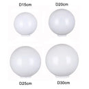 DecorBites™ Acrylic Round Globe Lamp Shade for Outdoor Post Pillar Lawn Lighting