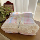 DecorBites™ Lace Romantic Comforter Set - Full Twin Double Size Bed Linens