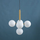 DecorBites™ Golden Glass Balls Chandelier Ceiling Light for Elegant Home Decor