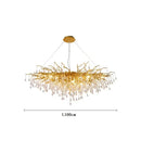 DecorBites™ Gold Crystal Tree Branch Chandelier for Dining Living Room Bedroom Decor