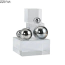 DecorBites™ Crystal Ladder Silver Ball Desk Ornament Geometric Block Room Decor