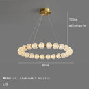 DecorBites™ Acrylic LED Chandelier: Modern Living Room Pendant Lamp