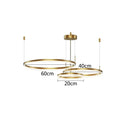 DecorBites™ Gold Ring Pendant Lights Circle Acrylic LED Ceiling Lamp