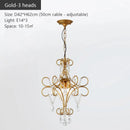 DecorBites™ Iron Crystal Chandelier: Modern Industrial Luxury for Home Lighting